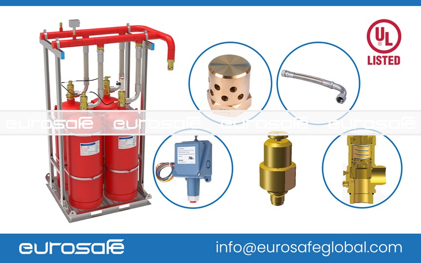 eurosafe hfc227ea clean agent extinguishing systen ul